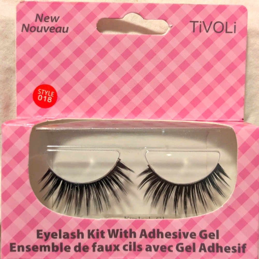 TiVOLi False Eyelashes With Adhesive Gel Style 018